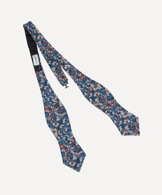 LIBERTY. ウィルトシャー・ベリー シルク ボウタイ ブルーグリーン