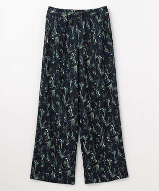 ANY L 【洗濯機可/ウエストゴム】プリントパンツ ネイビーベース