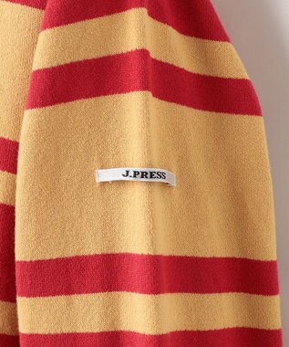 J.PRESS MEN ソフトタッチコットンマルチボーダー ラガーポロシャツ レッド系7