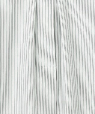 J.PRESS LADIES S 【イージーケア】ストライプジャージー バンドカラー カットソー ホワイト系1