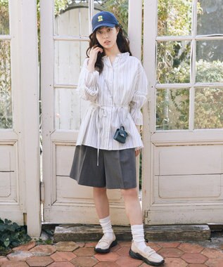 earth music&ecology バミューダパンツ Gray