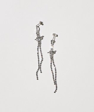 AMERICAN HOLIC ノットチェーンピアス Silver