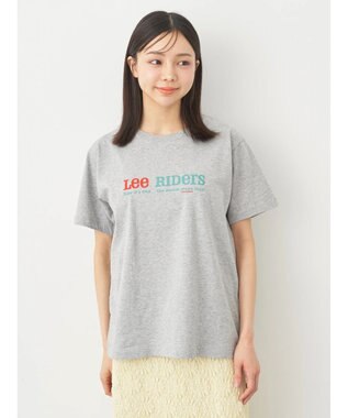 earth music&ecology Ｌｅｅ×ｅ．ｍ．ａ．ｅ　ＬＯＧＯ　Ｈ／Ｓ　ＴＥＥ Gray Mixture