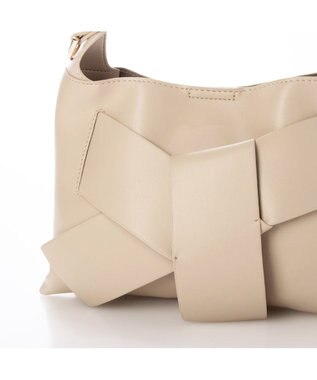 UNBILLION カシュカシュ cachecache / ビッグリボンスワローマチ2wayショルダー ベージュ