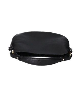 INTER-CHAUSSURES 【LORISTELLA】シュリンクレザーハンドバッグ ブラック