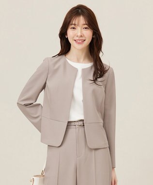 【UVカット・接触冷感・吸水速乾】スマートビューティストレッチ ペプラムショート ジャケット