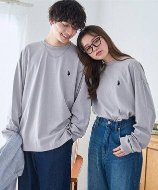 WEGO 【ユニセックス着用ITEM/MLサイズ展開】U.S. POLO ASSN.ワンポイント刺繍LST グレー