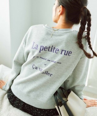 バックプリント裏毛 プルオーバー