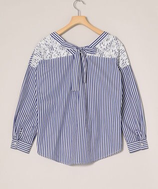 ONWARD Reuse Park 【any FAM】ブラウス春夏 ネイビー