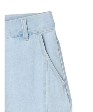 earth music&ecology センタースリットデニムパンツ Light Indigo