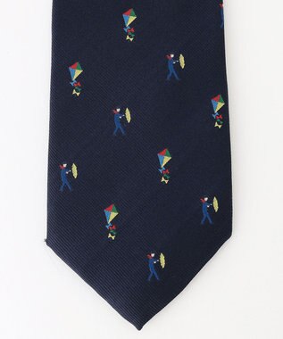 J.PRESS MEN ジョークタイ/ チャーチルの名言 ネイビー系8