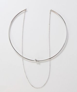 Phoebe ノットラインレイヤードチョーカー　シルバー/ネックレス/ネックカフ/36cm シルバー