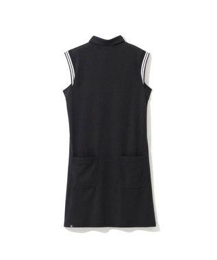 ZERO HALLIBURTON ノースリーブ 鹿の子 ミニワンピース 82831 W4S1b レディースゴルフ ブラック