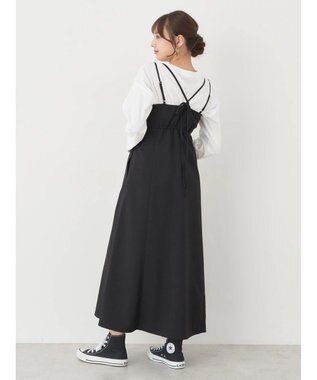 earth music&ecology ダブルストラップキャミワンピース Beige