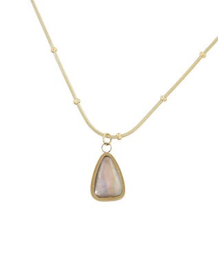 AMERICAN HOLIC 【ステンレス】ストーントップアソートネックレス Black