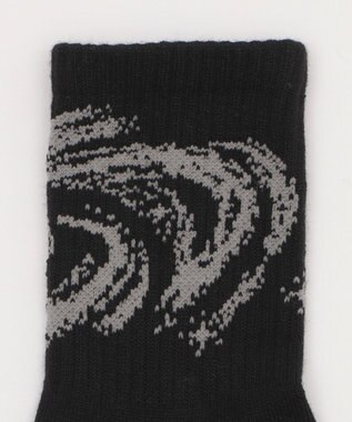 WEGO グラフィックデザインソックス ブラック