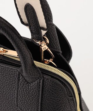 LA BAGAGERIE 【maison vert】 【超軽量/多収納】リボンハンドル2WAYバッグ ブラック