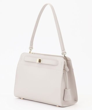 J.PRESS LADIES 【2way・セットアイテム】ノーブルショルダー バッグ ライトグレー系