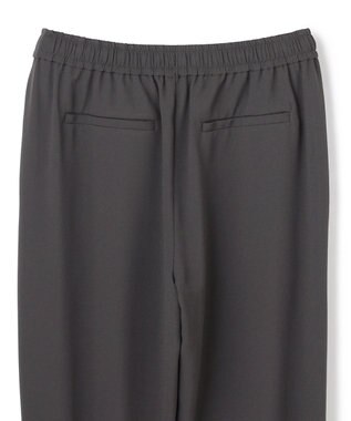 UNFILO L 【ウエストゴム】ライトジョーゼット ジョグパン チャコール