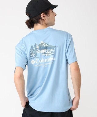 Columbia Columbia/ レイクアローヘッドグラフィックショートスリーブTシャツ /コロンビア Ripple Blue、 Mountain