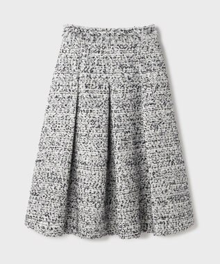 GRACE CONTINENTAL ミックスツイードスカート ブラック