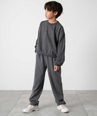 WEGO 【KIDS】ロゴスウェットパンツ（JUNIOR） スミクロ