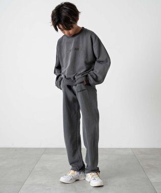 WEGO 【KIDS】ロゴスウェットパンツ（JUNIOR） スミクロ