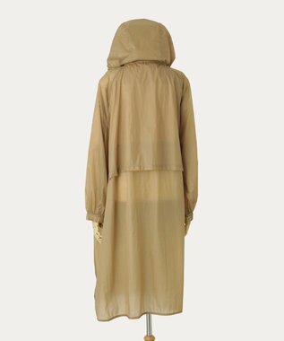 MOONBAT POLO RALPH LAUREN(ポロ ラルフローレン) ポロポニー レインコート ライトウェイト レインポンチョ  無地 フード 収納袋 レディース ベージュ