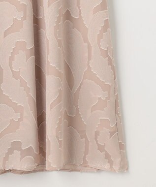 23区 L 【APPLAUDIR】シフォンカットジャガード ドレス ピンク系