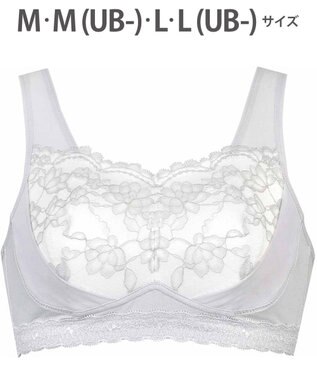 WACOAL 【ナイトアップブラ】 動画クリエイター nanakoななこさんコラボカラー登場 ナイトブラ 綿混(本体) 就寝時用 3Lまで対応 大きいサイズ ノンワイヤー レディース BRA166 /ワコール グレー