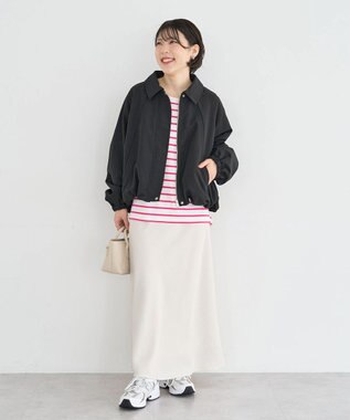 Green Parks サイドタックプルオーバー Border Pink