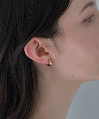 Phoebe 【金属アレルギー対応】シンプルフープスナップイヤリング　ゴールド ゴールド