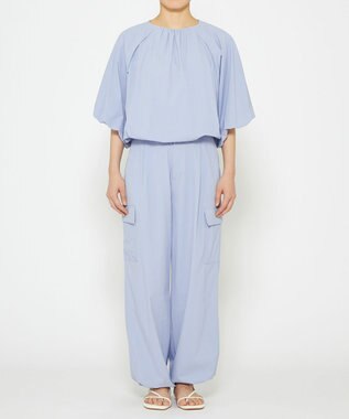 uncrave 【撥水・接触冷感・UVカット・洗濯機洗い可】マルチファンクションナイロン ２WAYブルゾン（uncrave STANDARD） サックス