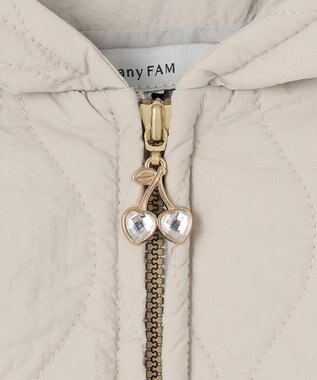 ANY KIDS キルティングブルゾン ライトベージュ