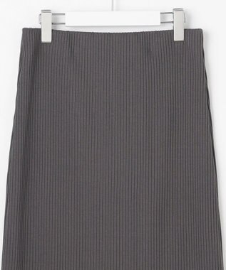 J.PRESS LADIES 【洗える】リブ ナロー スカート スレート系