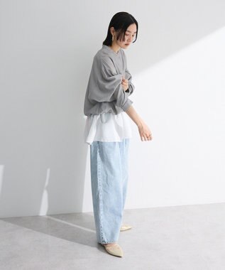 Green Parks シア‐シャツブルゾン Stripe