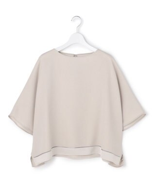 ICB L 【先行予約・WEB限定カラーあり】 FluidBackSatin クロップドブラウス トープ