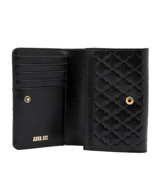 ANNA SUI エレノア 内Lファスナー二つ折り財布 クロ