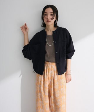 Green Parks シア‐シャツブルゾン Black