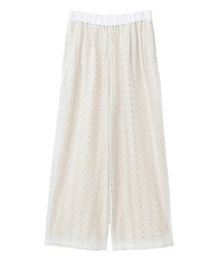 earth music&ecology レースパンツ Off White