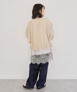 Green Parks シア‐シャツブルゾン Light Beige