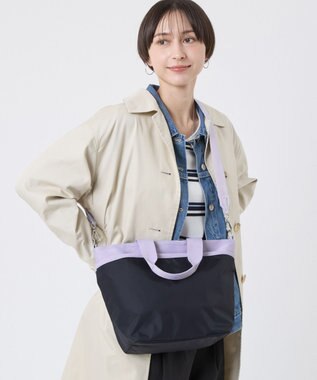 LeSportsac BUCKET TOTE/ディープシー/ソフトラベンダー