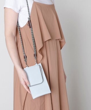 TRICOTE MIX MATCH LEATHER BAG／ミックスマッチレザーバック 30BLUEGRAY