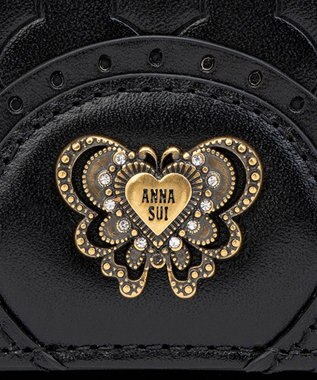 ANNA SUI エレノア 内Lファスナー二つ折り財布 クロ