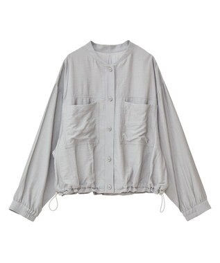 Green Parks シア‐シャツブルゾン Stripe