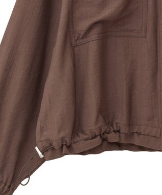 Green Parks シア‐シャツブルゾン Brown