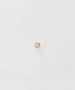 Phoebe 【K10】一粒ダイヤモンドピアス(片耳)　ローズゴールド ローズゴールド