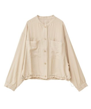 Green Parks シア‐シャツブルゾン Light Beige