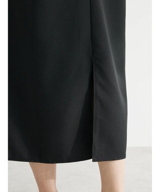 Green Parks 接触冷感　Ｉラインキャミワンピース Black