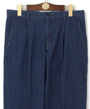 J.PRESS MEN 【ストレッチ】ワンタック ストレッチリングデニム パンツ ネイビー系